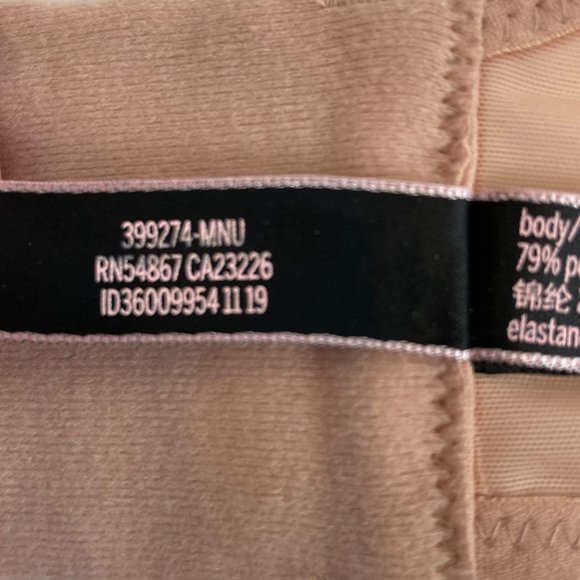 NWOT Victorias Secret 32C Luxe Unlined Mesh Full Coverage Plunge Bra Beige - Picture 6 of 8